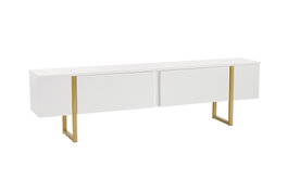 Nordure Mueble para TV Serenity Blanco y Dorado